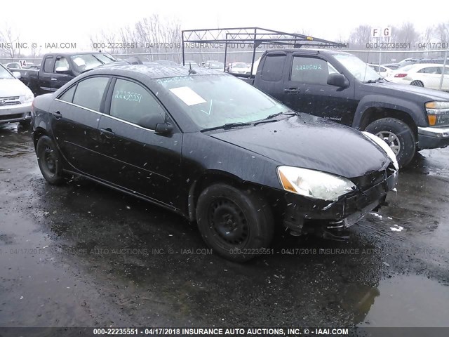 1G2ZF57B684247025 - 2008 PONTIAC G6 VALUE LEADER/BASE BLACK photo 1