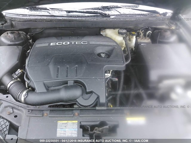 1G2ZF57B684247025 - 2008 PONTIAC G6 VALUE LEADER/BASE BLACK photo 10