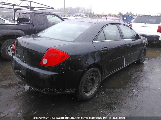 1G2ZF57B684247025 - 2008 PONTIAC G6 VALUE LEADER/BASE BLACK photo 4