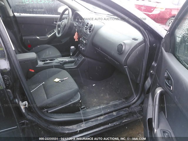 1G2ZF57B684247025 - 2008 PONTIAC G6 VALUE LEADER/BASE BLACK photo 5