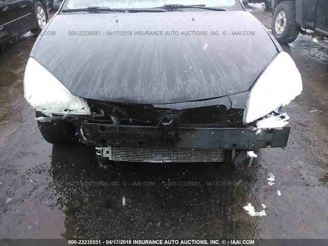 1G2ZF57B684247025 - 2008 PONTIAC G6 VALUE LEADER/BASE BLACK photo 6