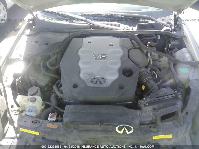 JNKCV51E86M510425 - 2006 INFINITI G35 GRAY photo 10