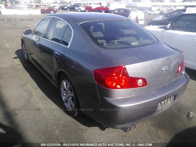 JNKCV51E86M510425 - 2006 INFINITI G35 GRAY photo 3