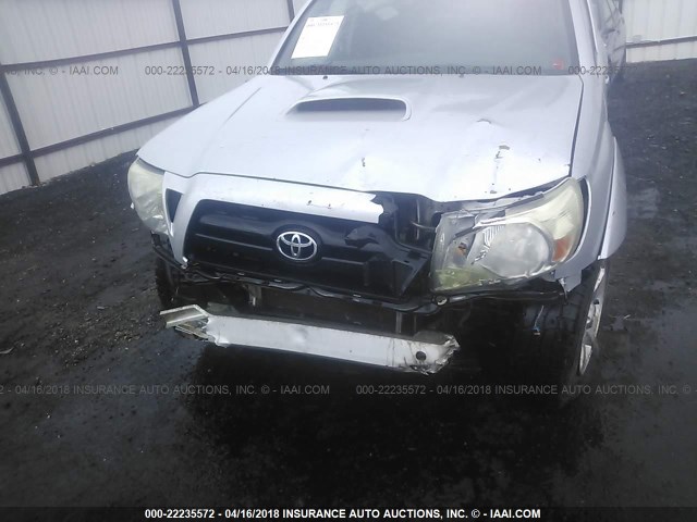 5TEUU42NX6Z296465 - 2006 TOYOTA TACOMA ACCESS CAB Silber Foto 6