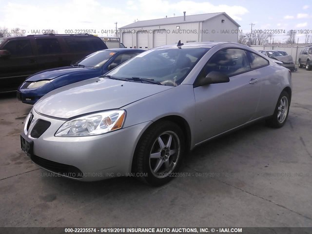 1G2ZH17N684252349 - 2008 PONTIAC G6 GT SILVER photo 2