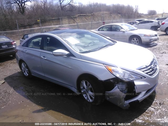 5NPEC4AC7CH440219 - 2012 HYUNDAI SONATA SE/LIMITED SILVER photo 1