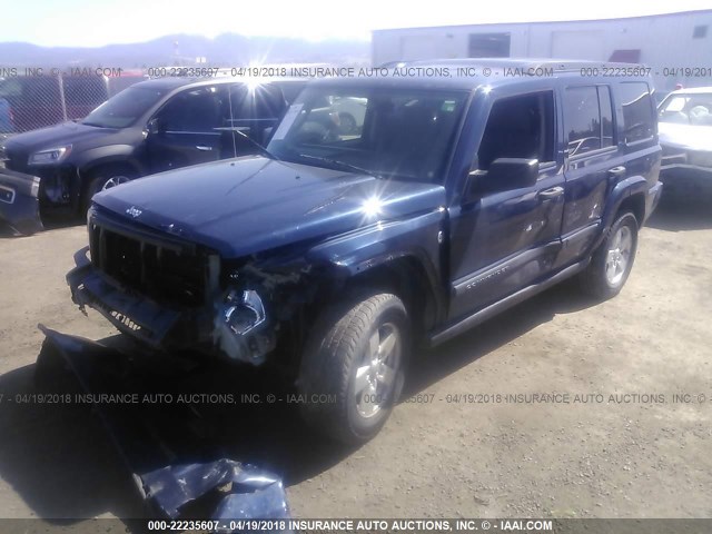 1J8HG48N46C212261 - 2006 JEEP COMMANDER BLUE photo 2