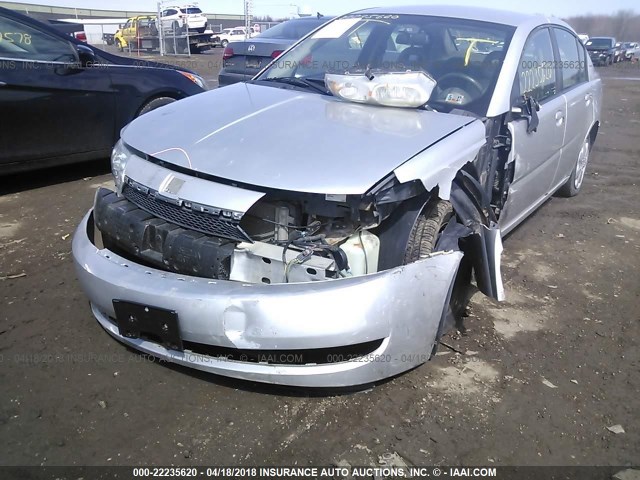 1G8AJ52F14Z123298 - 2004 SATURN ION LEVEL 2 SILVER photo 6