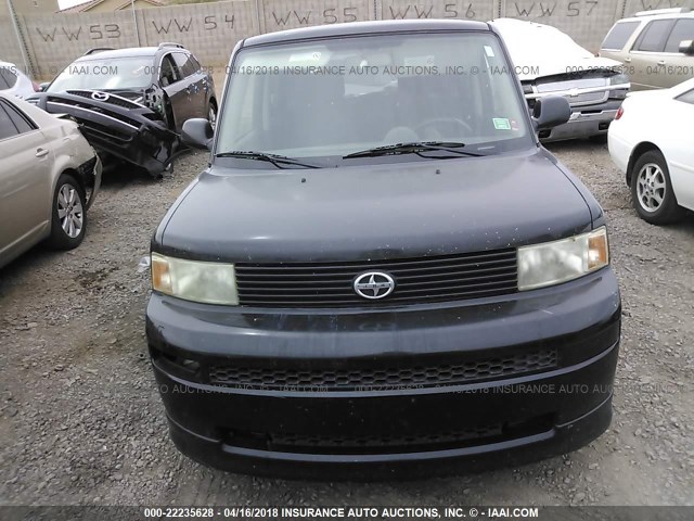 JTLKT324764068285 - 2006 TOYOTA SCION XB BLACK photo 6