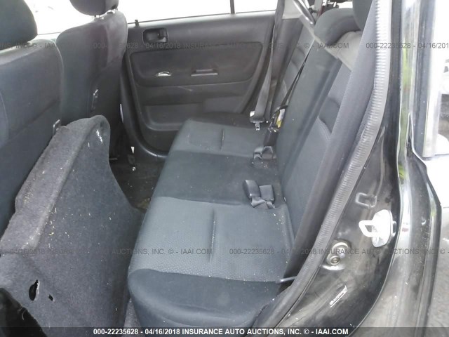 JTLKT324764068285 - 2006 TOYOTA SCION XB BLACK photo 8