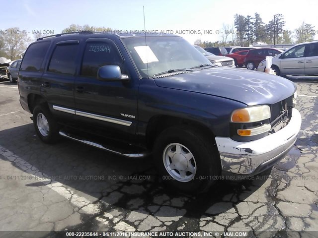 1GKEC13V93J284340 - 2003 GMC YUKON BLUE photo 1