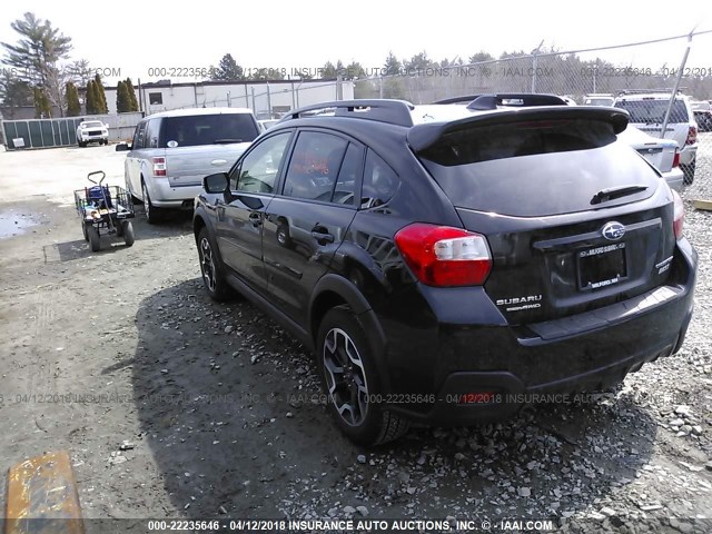 JF2GPANC7H8258369 - 2017 SUBARU CROSSTREK LIMITED BLACK photo 3