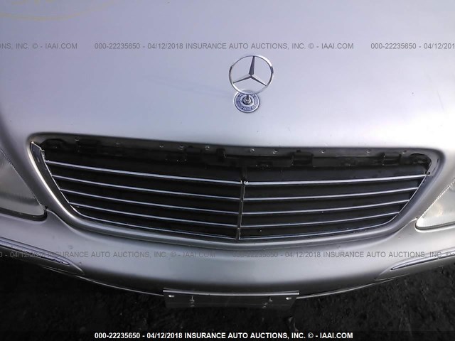 WDBNG75J6YA099150 - 2000 MERCEDES-BENZ S 500 SILVER photo 6