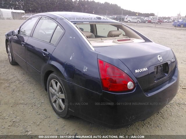 1N4BA41E46C837614 - 2006 NISSAN MAXIMA SE/SL BLUE photo 3