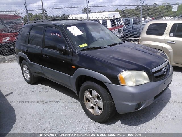 4F2YU081X1KM06054 - 2001 MAZDA TRIBUTE LX/ES BLACK photo 1