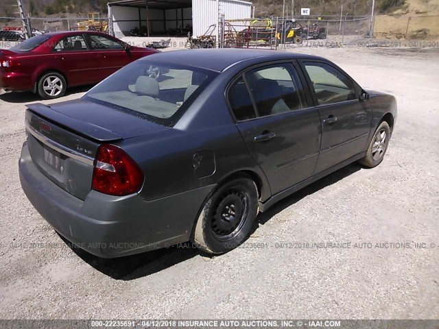 1G1ZT54875F116532 - 2005 CHEVROLET MALIBU LS 灰色 照片 4
