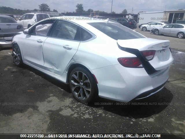 1C3CCCCB9FN581856 - 2015 CHRYSLER 200 C WHITE photo 3