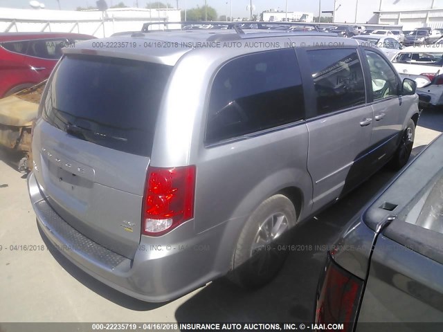 2C4RDGCG5HR799823 - 2017 DODGE GRAND CARAVAN SXT GRAY photo 4