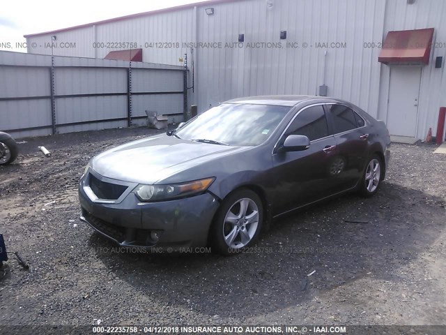 JH4CU26669C014794 - 2009 ACURA TSX GRAY photo 2