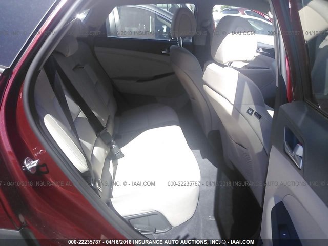 KM8J33A4XJU641368 - 2018 HYUNDAI TUCSON LIMITED/SPORT AND ECO/SE MAROON photo 8