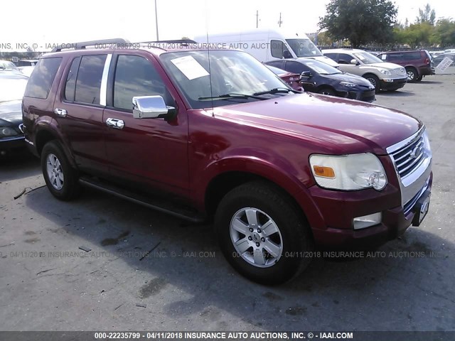 1FMEU7DE7AUA37402 - 2010 FORD EXPLORER XLT RED photo 1