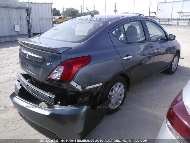 3N1CN7AP5JL808242 - 2018 NISSAN VERSA S/S PLUS/SV/SL GRAY photo 4