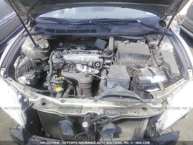 4T1BE46K28U201733 - 2008 TOYOTA CAMRY CE/LE/XLE/SE GOLD photo 10