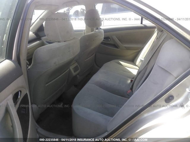 4T1BE46K28U201733 - 2008 TOYOTA CAMRY CE/LE/XLE/SE GOLD photo 8