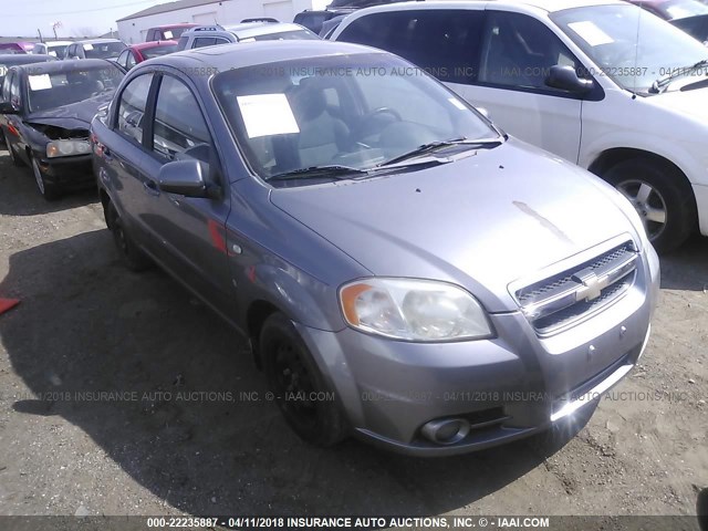 KL1TG55648B081496 - 2008 CHEVROLET AVEO LT GRAY photo 1