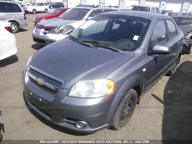 KL1TG55648B081496 - 2008 CHEVROLET AVEO LT GRAY photo 2