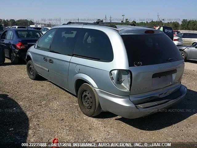 1D4GP24R25B231477 - 2005 DODGE GRAND CARAVAN SE Light Blue photo 3