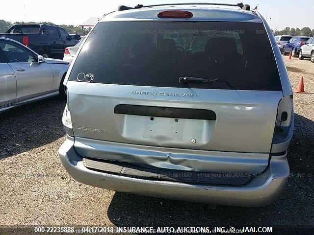 1D4GP24R25B231477 - 2005 DODGE GRAND CARAVAN SE Light Blue photo 6