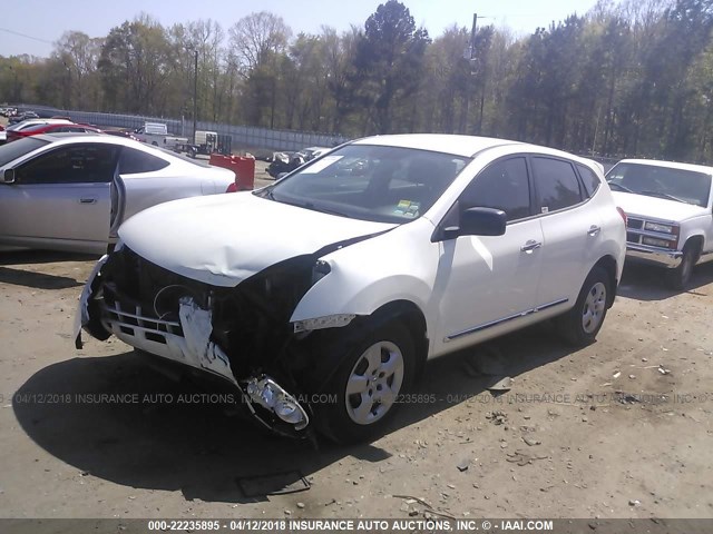 JN8AS5MT9DW026734 - 2013 NISSAN ROGUE S/SV WHITE photo 2