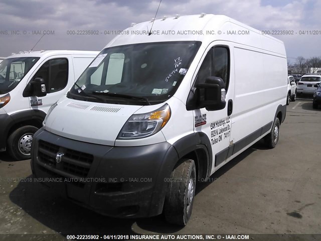 3C6TRVDG8HE525454 - 2017 RAM PROMASTER 2500 2500 HIGH WHITE photo 2