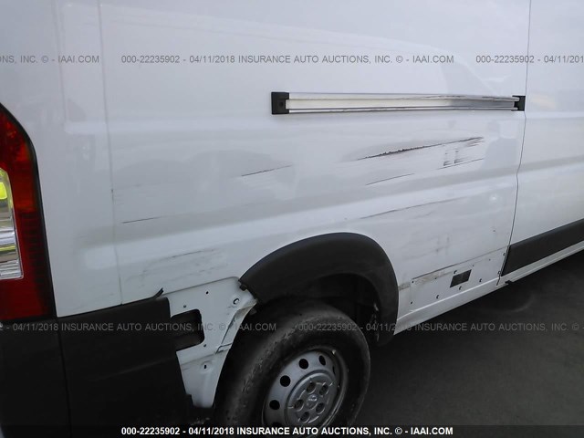 3C6TRVDG8HE525454 - 2017 RAM PROMASTER 2500 2500 HIGH WHITE photo 6