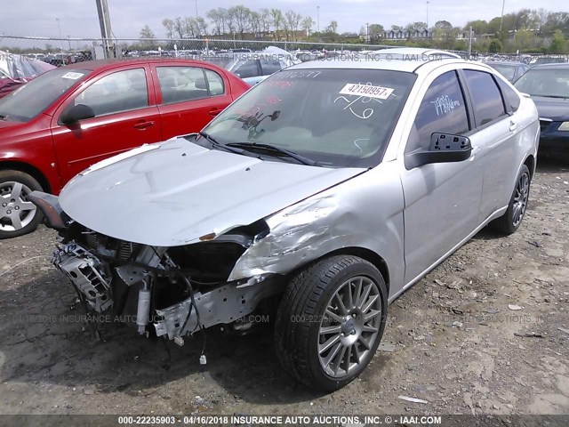 1FAHP3GN4BW162401 - 2011 FORD FOCUS SES SILVER photo 2