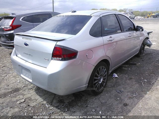 1FAHP3GN4BW162401 - 2011 FORD FOCUS SES SILVER photo 4