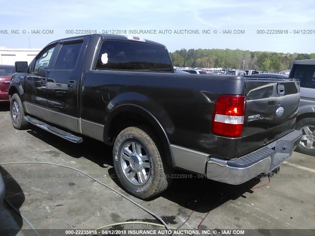 1FTPW14V37FB10458 - 2007 FORD F150 SUPERCREW GRAY photo 3