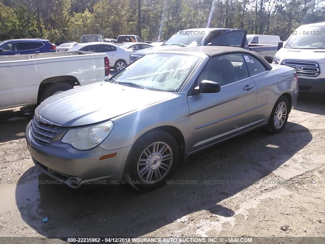 1C3LC45K58N219075 - 2008 CHRYSLER SEBRING Light Blue photo 2