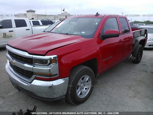 1GCRCREC3JZ155726 - 2018 CHEVROLET SILVERADO C1500 LT RED photo 2