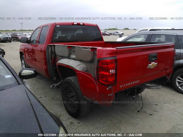 1GCRCREC3JZ155726 - 2018 CHEVROLET SILVERADO C1500 LT RED photo 3