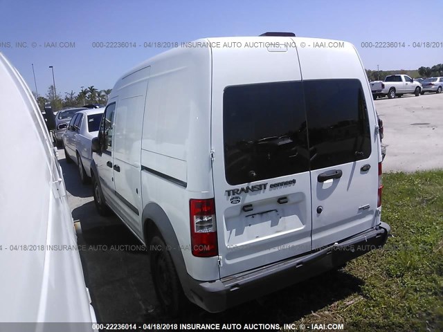NM0LS7CN9DT148222 - 2013 FORD TRANSIT CONNECT XL WHITE photo 3