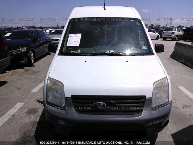 NM0LS7CN9DT148222 - 2013 FORD TRANSIT CONNECT XL WHITE photo 6