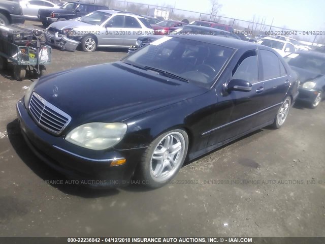 WDBNG73J31A209838 - 2001 MERCEDES-BENZ S 55 AMG BLACK photo 2