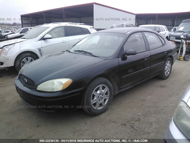 1FAFP52U94G168760 - 2004 FORD TAURUS LX BLACK photo 2