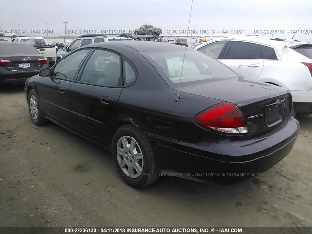 1FAFP52U94G168760 - 2004 FORD TAURUS LX BLACK photo 3