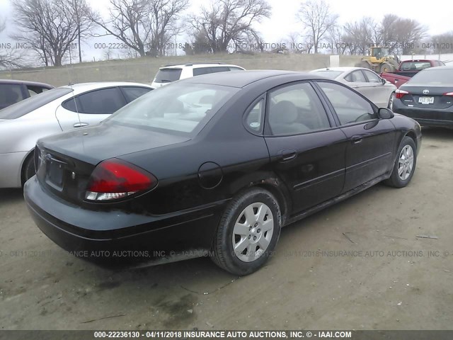 1FAFP52U94G168760 - 2004 FORD TAURUS LX BLACK photo 4