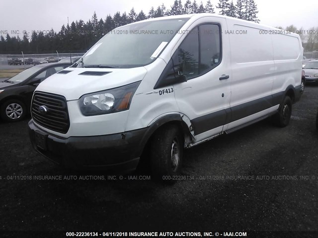 1FTYR2ZM3HKA72448 - 2017 FORD TRANSIT T-250 WHITE photo 2