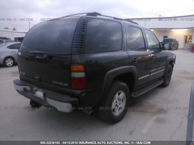 1GNEC13ZX4R224107 - 2004 CHEVROLET TAHOE C1500 GRAY photo 4