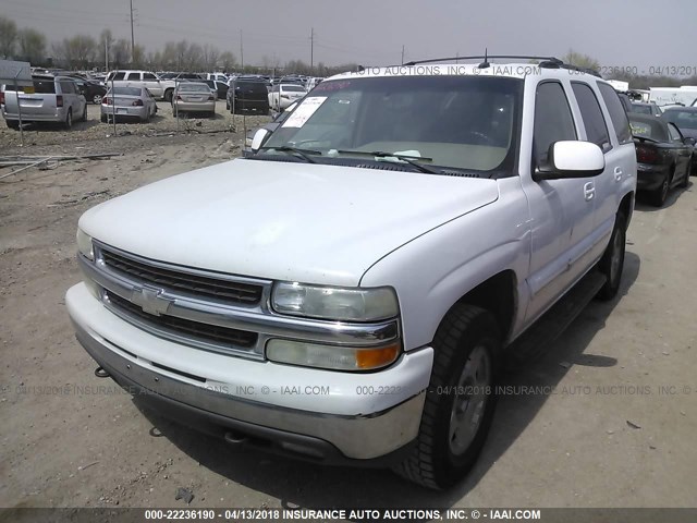 1GNEK13Z74J152963 - 2004 CHEVROLET TAHOE K1500 WHITE photo 2